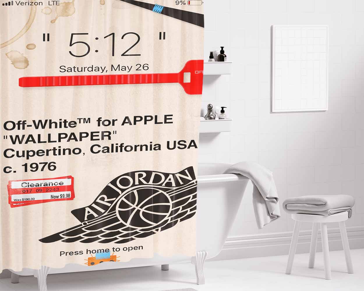 Disciple Christian Bathroom Shower Curtain Fabric Waterproof | 66 X 72 Inch