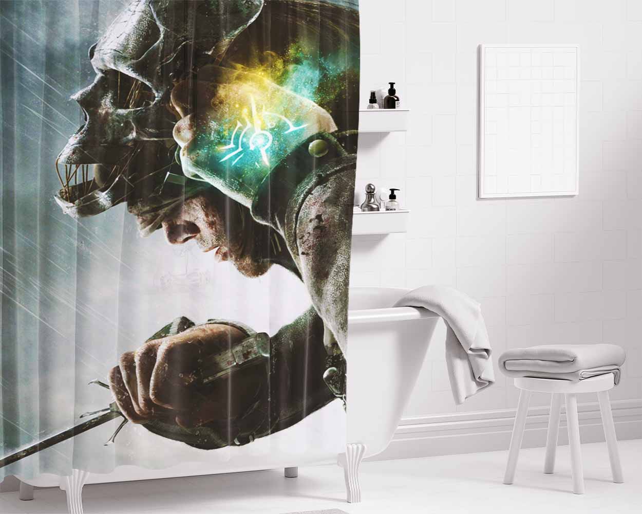 Disgust Anger And Fear Bathroom Shower Curtain Fabric Waterproof | 66 X 72 Inch
