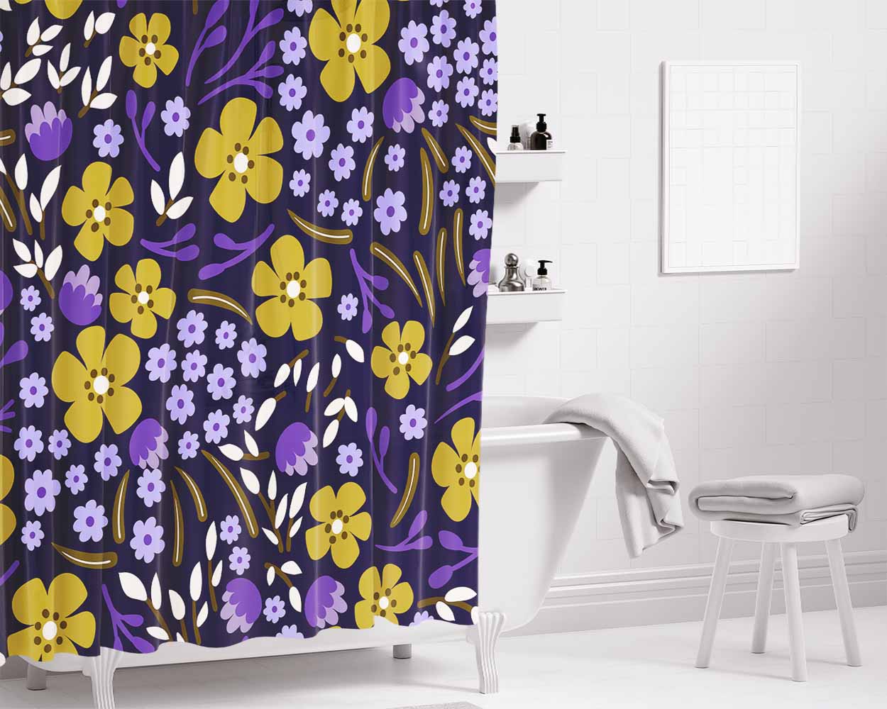 Disturbed Logo Bathroom Shower Curtain Fabric Waterproof | 66 X 72 Inch