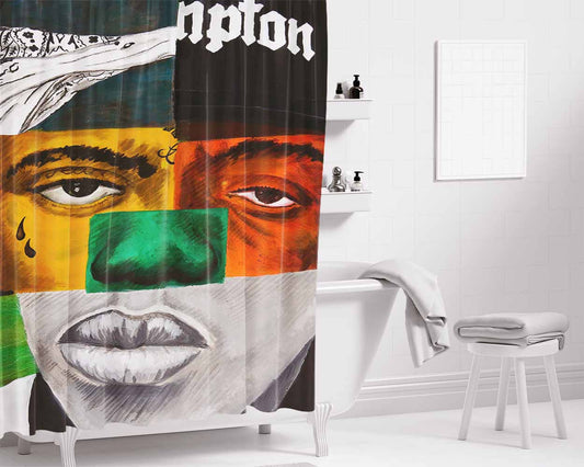 Disturbed The Guy Bathroom Shower Curtain Fabric Waterproof | 66 X 72 Inch