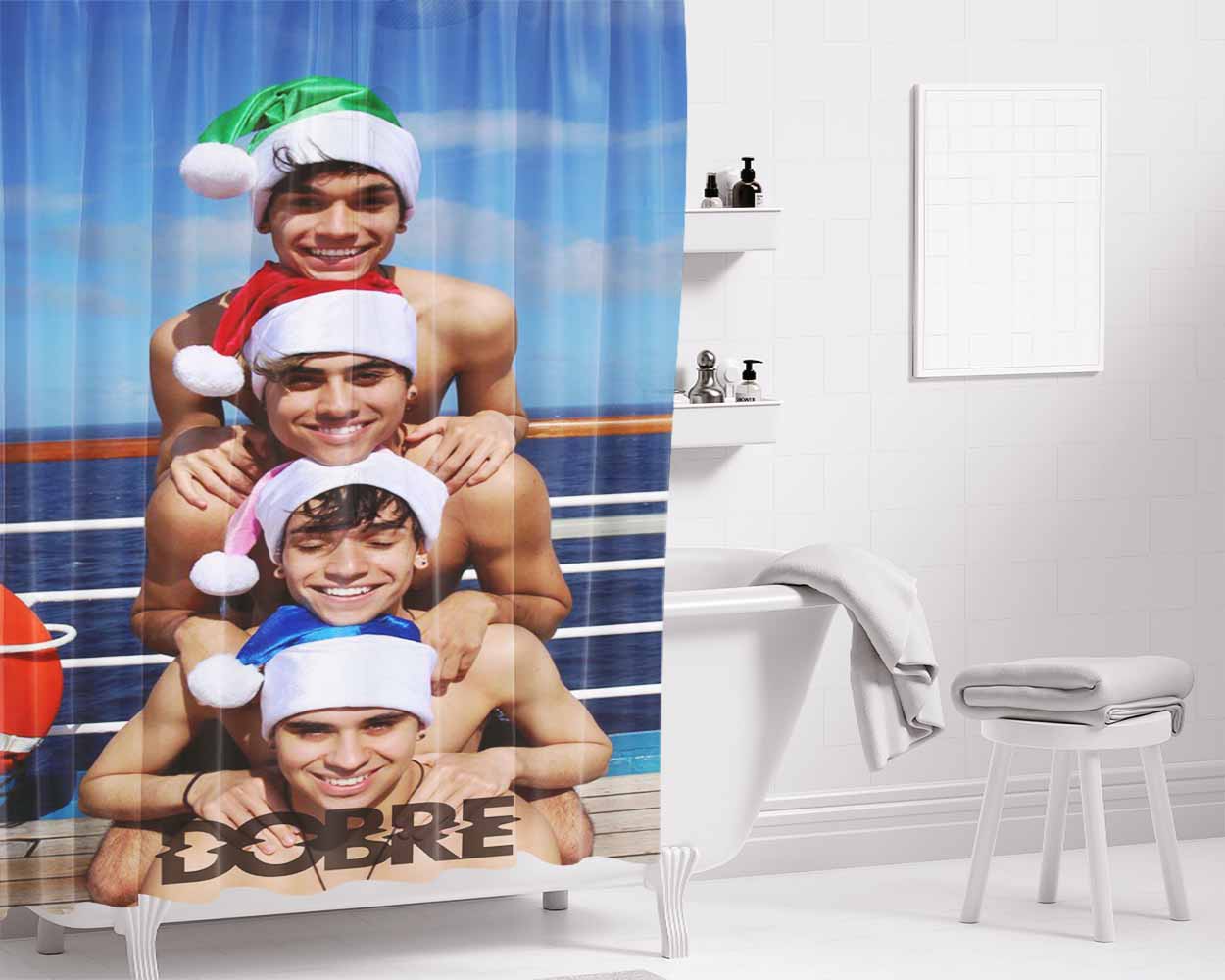 Do You Hear The People Sing Bathroom Shower Curtain Fabric Waterproof | 66 X 72 Inch