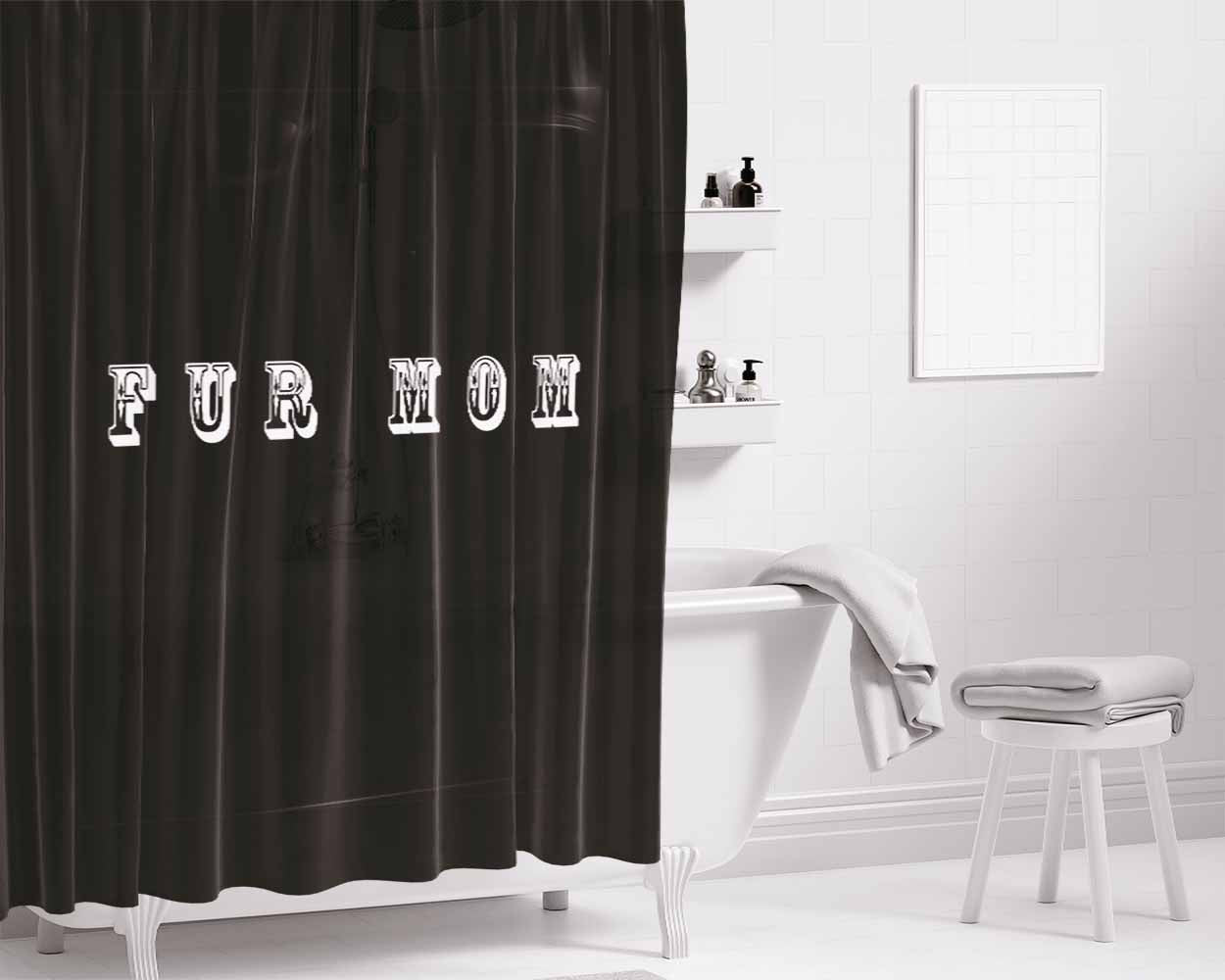 Dog Is Always Watching God Is Always Watching Bathroom Shower Curtain Fabric Waterproof | 66 X 72 Inch