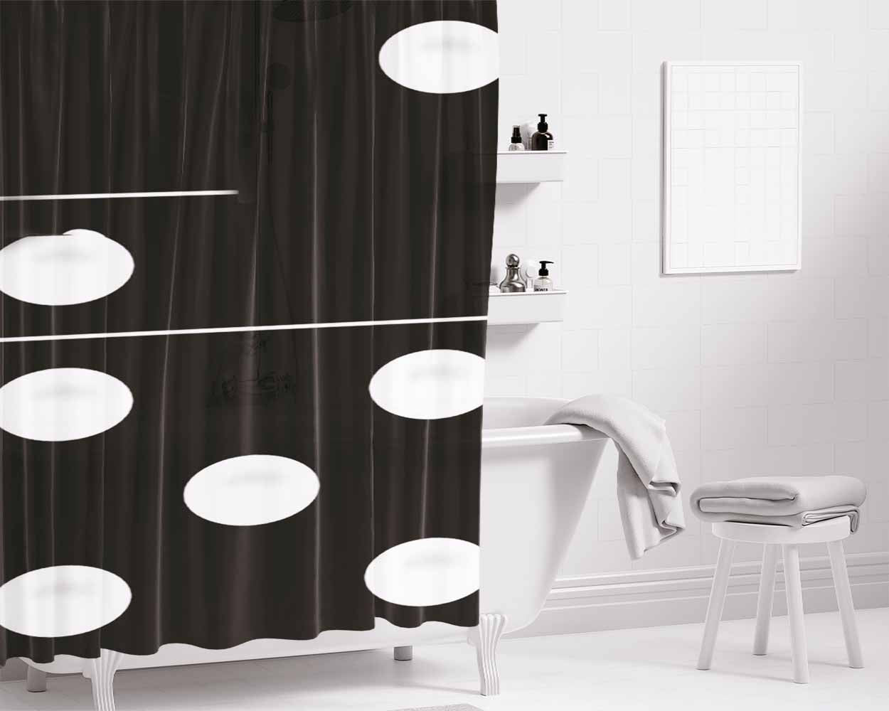 Dom Perignon Bathroom Shower Curtain Fabric Waterproof | 66 X 72 Inch