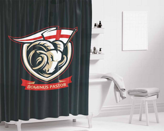 Domino Bathroom Shower Curtain Fabric Waterproof | 66 X 72 Inch