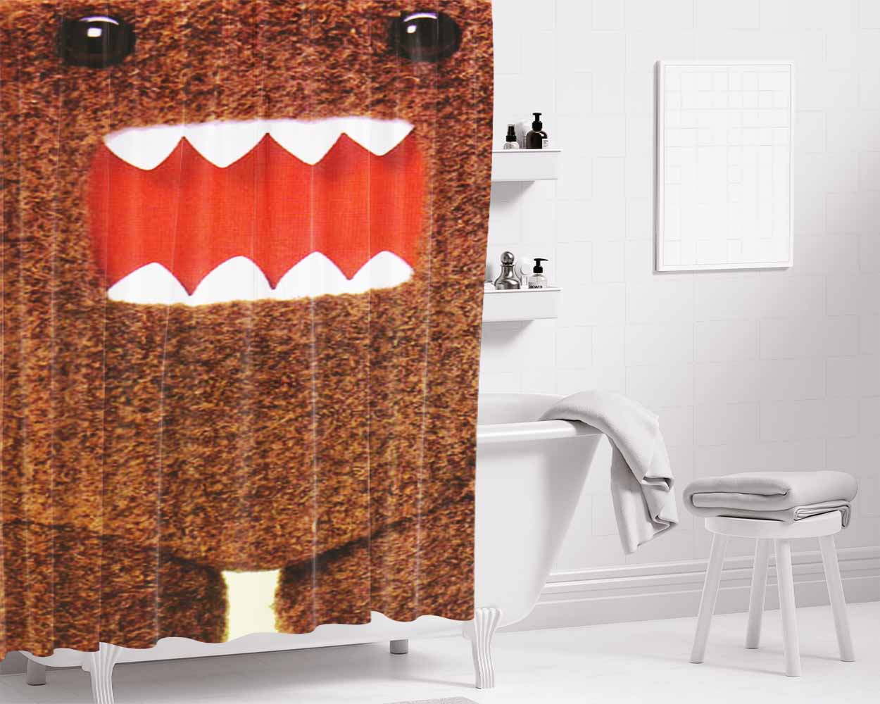 Dominus Pastor Bathroom Shower Curtain Fabric Waterproof | 66 X 72 Inch
