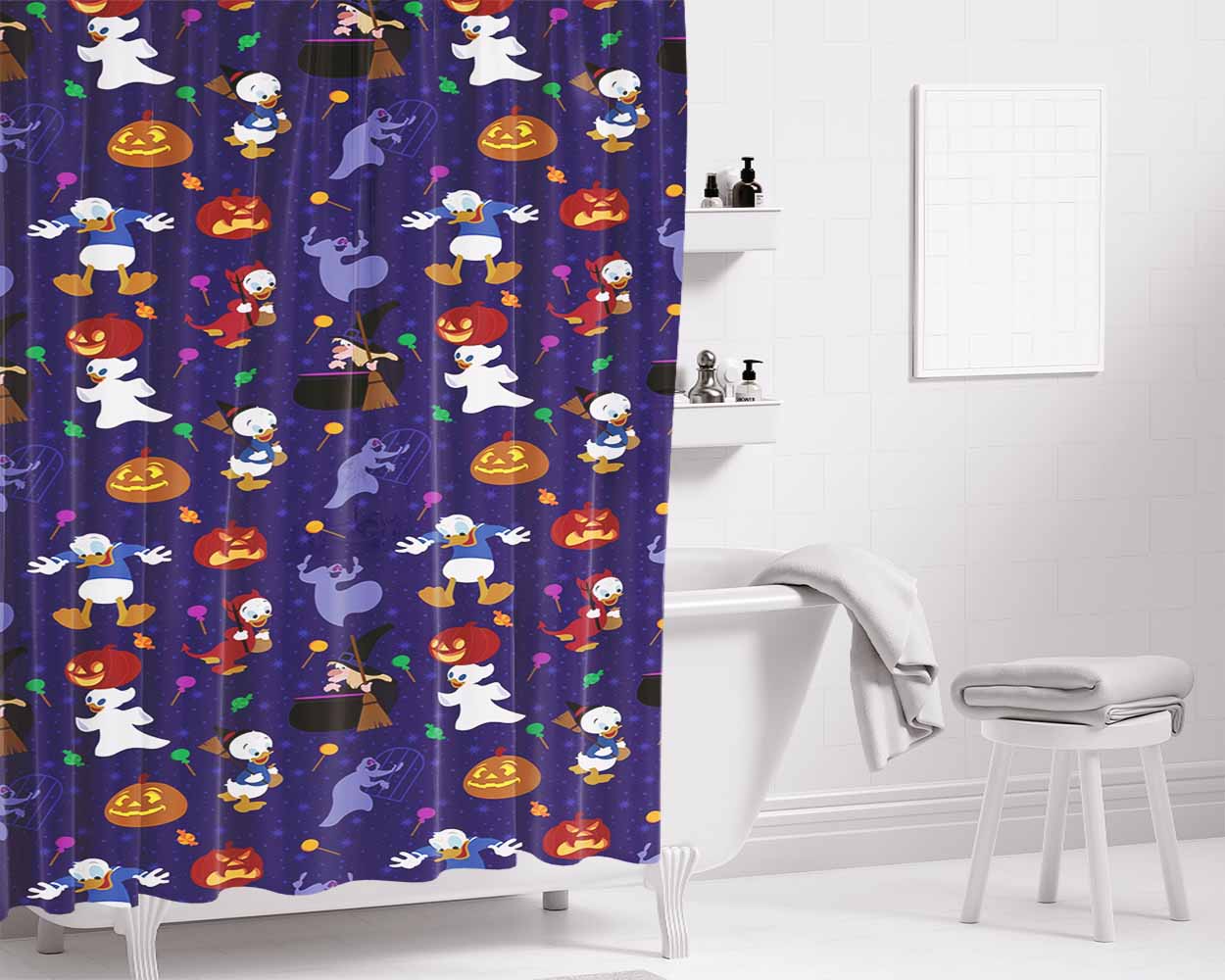 Don'T Stop Believin' Lyric Cover Bathroom Shower Curtain Fabric Waterproof | 66 X 72 Inch
