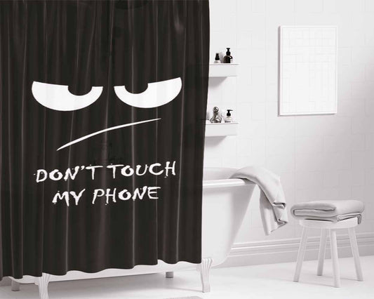 Dont Panic Bathroom Shower Curtain Fabric Waterproof | 66 X 72 Inch