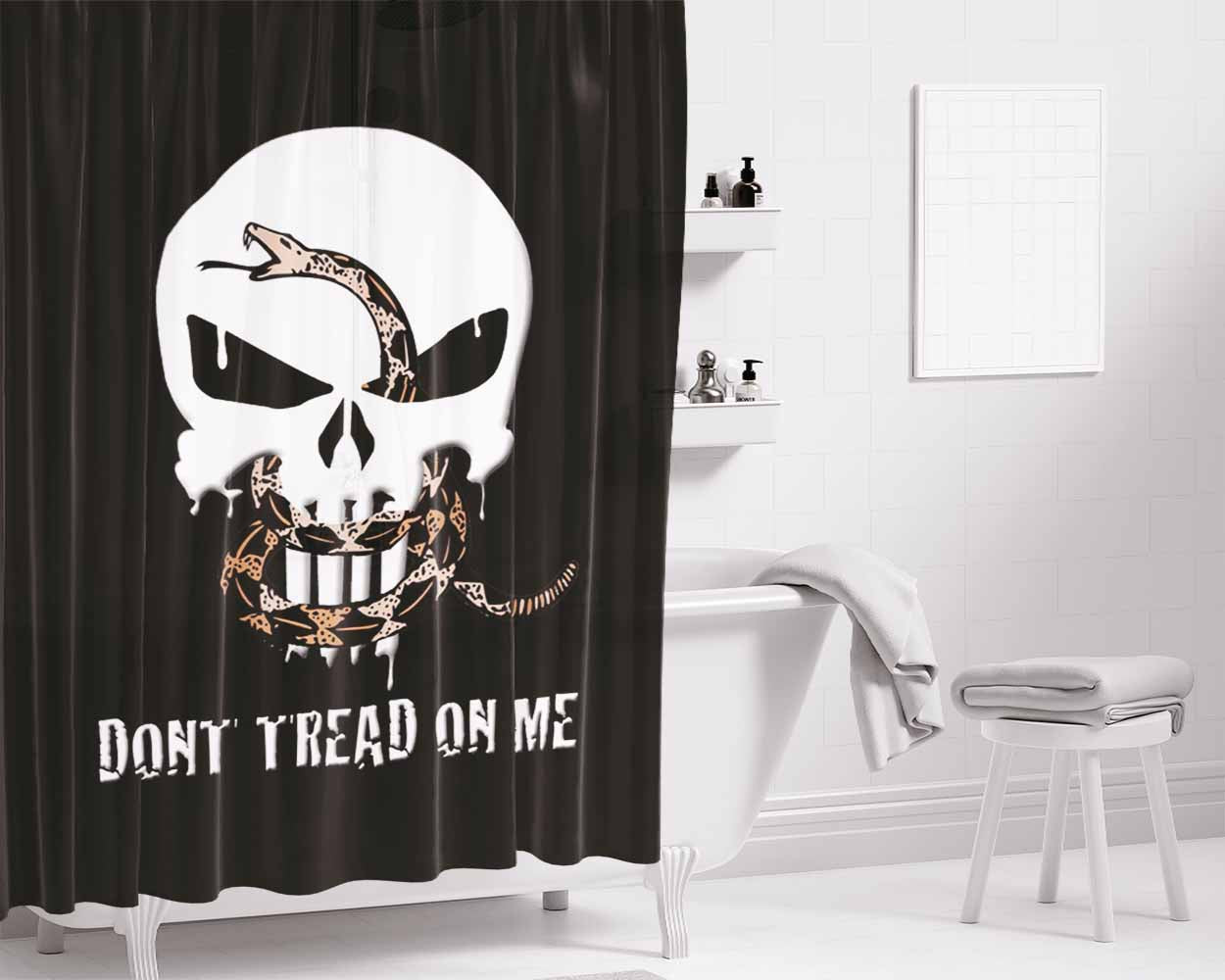 Dont Stop Believin Lyric Cover Bathroom Shower Curtain Fabric Waterproof | 66 X 72 Inch