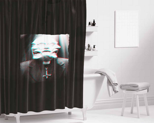 Door Knocker Gold Tiger Bathroom Shower Curtain Fabric Waterproof | 66 X 72 Inch