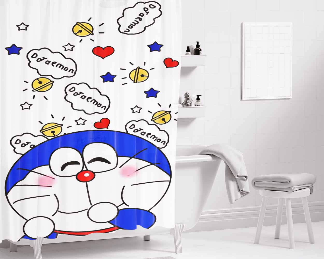 Dope Mickey Mouse Hand Bathroom Shower Curtain Fabric Waterproof | 66 X 72 Inch