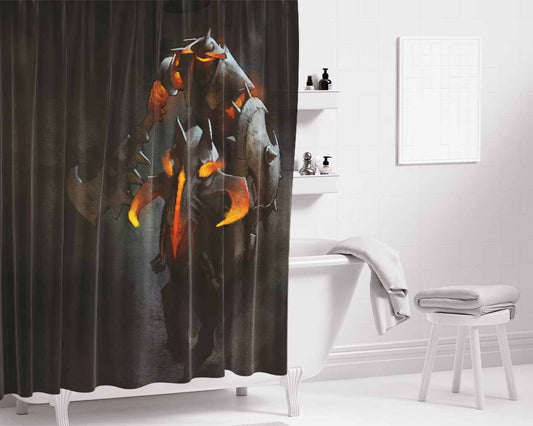 Dota- Bathroom Shower Curtain Fabric Waterproof | 66 X 72 Inch