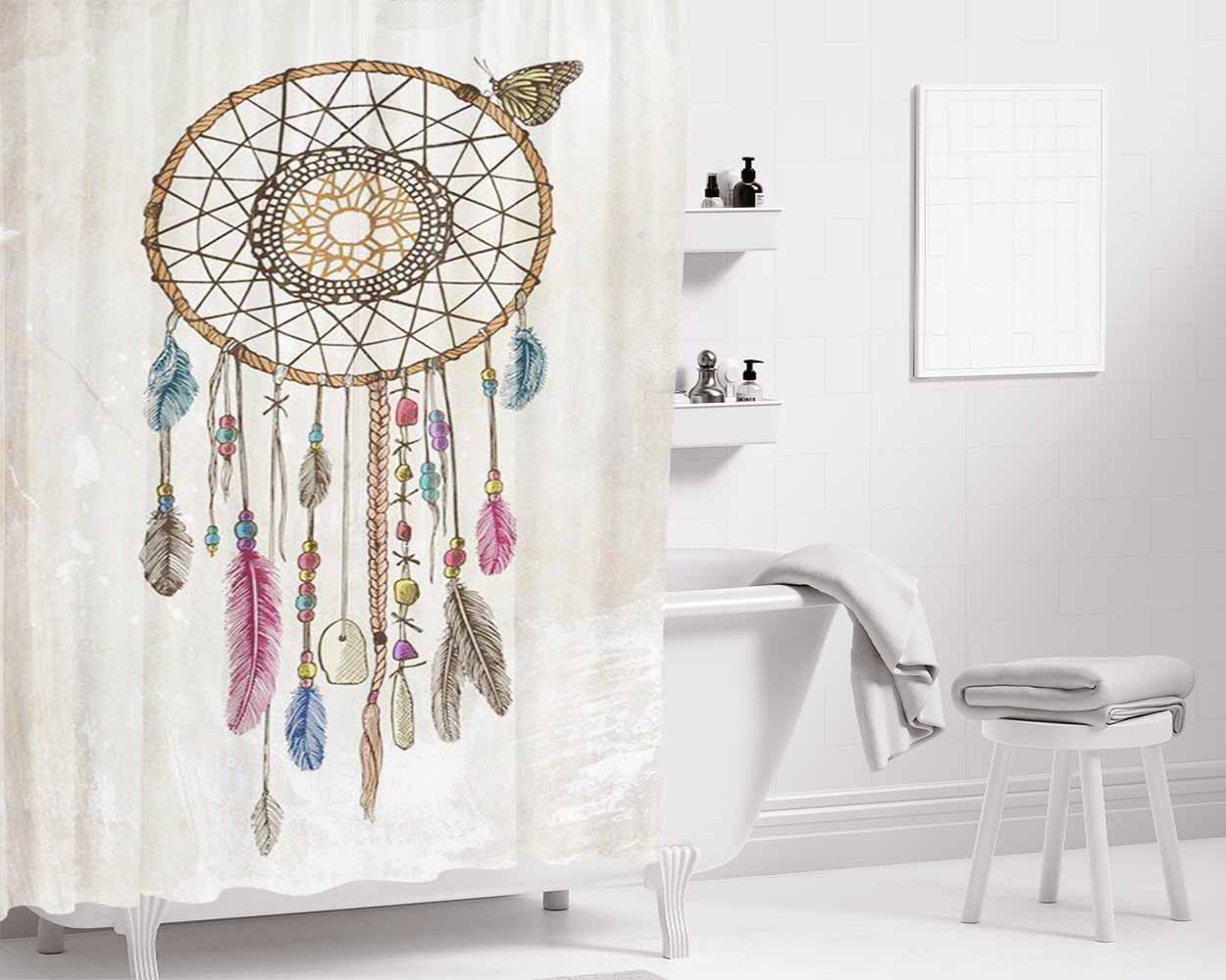 Dread Pirate Santa Bathroom Shower Curtain Fabric Waterproof | 66 X 72 Inch