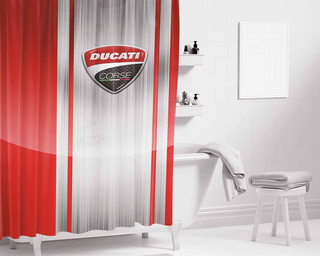 Dubstep Bathroom Shower Curtain Fabric Waterproof | 66 X 72 Inch