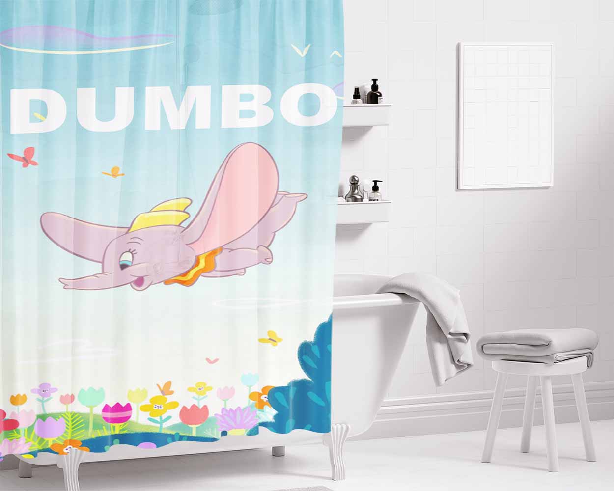 Dumb Luck Bathroom Shower Curtain Fabric Waterproof | 66 X 72 Inch