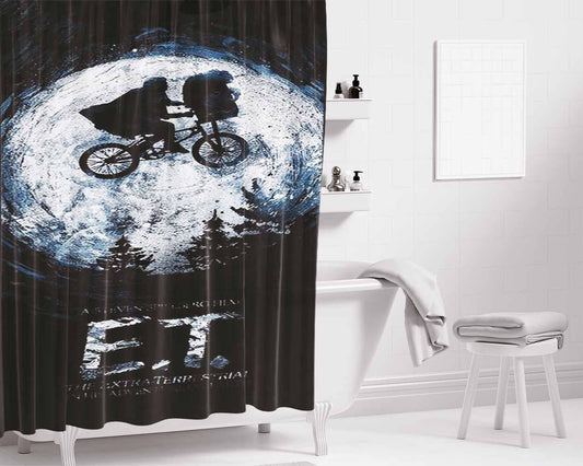 E.T. Extra Terrestrial Bathroom Shower Curtain Fabric Waterproof | 66 X 72 Inch