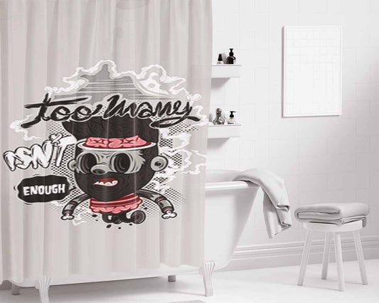 Eat You Alive Bathroom Shower Curtain Fabric Waterproof | 66 X 72 Inch