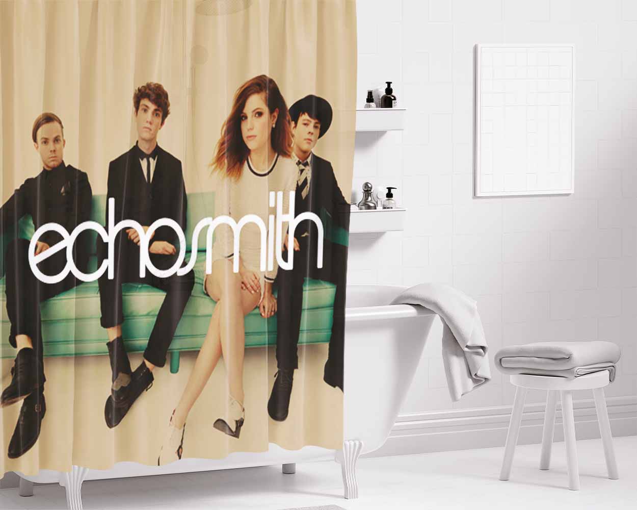 Echosmith Bathroom Shower Curtain Fabric Waterproof | 66 X 72 Inch