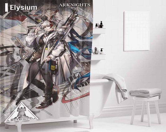 Elysium Arknights Bathroom Shower Curtain Fabric Waterproof | 66 X 72 Inch