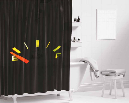 Empty Fuel Bathroom Shower Curtain Fabric Waterproof | 66 X 72 Inch