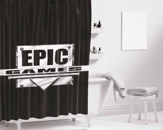 Epic Games Bathroom Shower Curtain Fabric Waterproof | 66 X 72 Inch