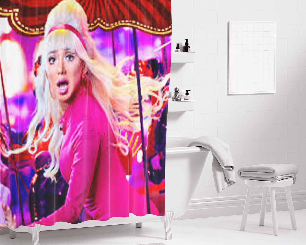 Escape The Night Nikita Dragun Bathroom Shower Curtain Fabric Waterproof | 66 X 72 Inch