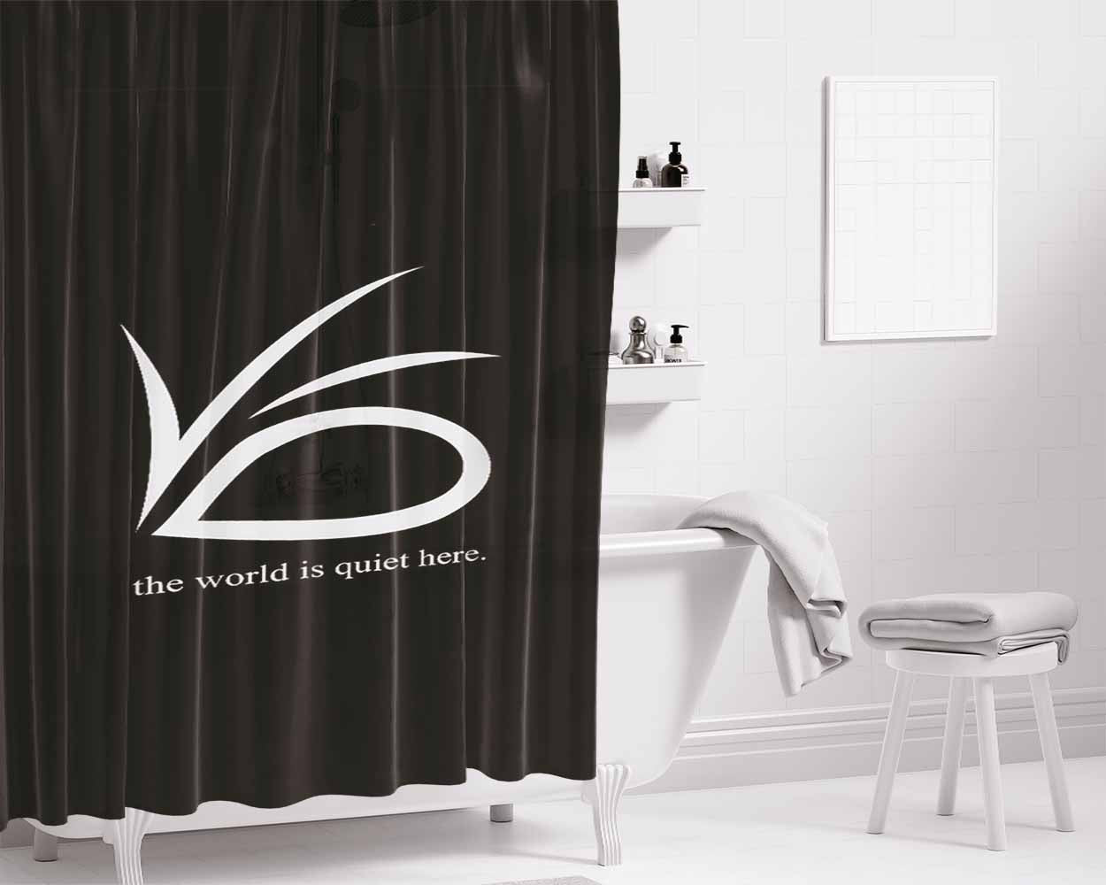 Events Baudelaire Count Laf Eye World Is Quiet Here Bathroom Shower Curtain Fabric Waterproof | 66 X 72 Inch