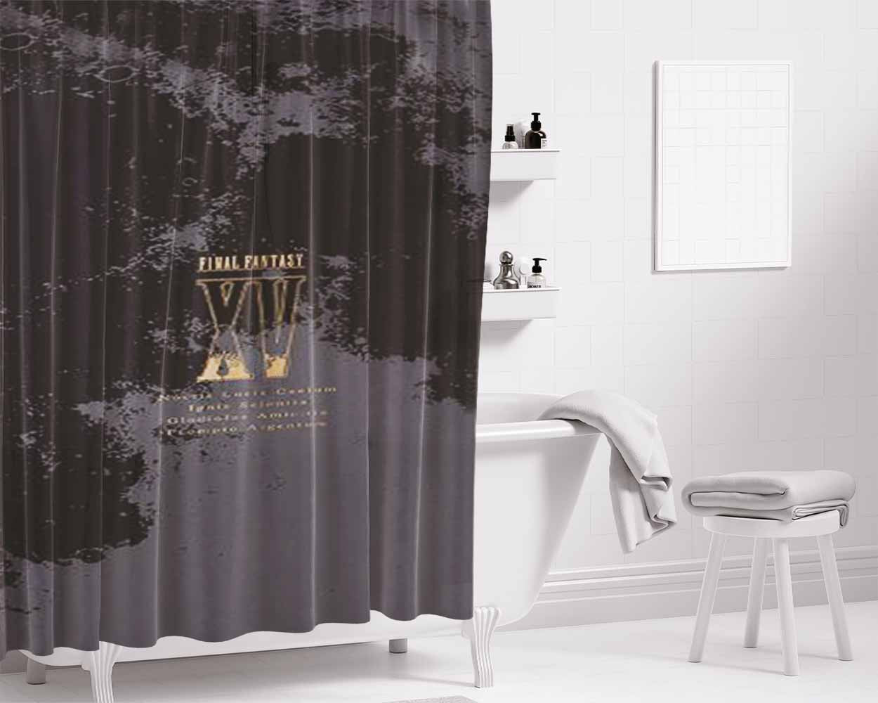 Ff7 Sephiroth Bathroom Shower Curtain Fabric Waterproof | 66 X 72 Inch