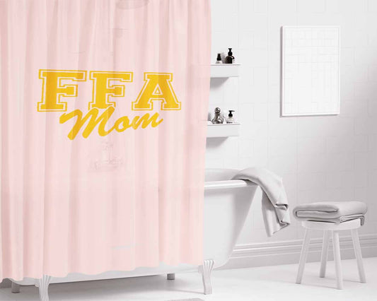 Ffa Mom Sparkle Pink Bathroom Shower Curtain Fabric Waterproof | 66 X 72 Inch