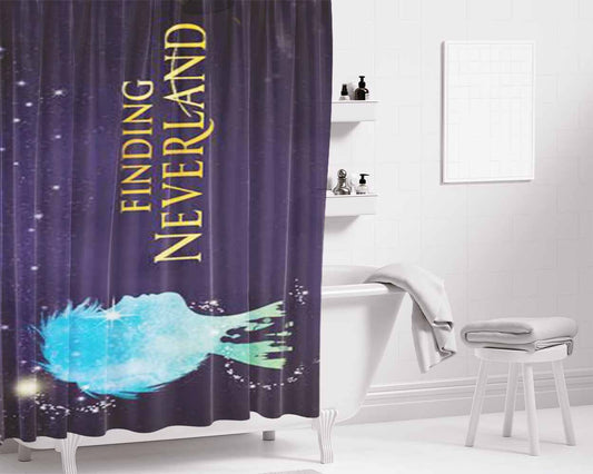 Finding Neverland Broadway Bathroom Shower Curtain Fabric Waterproof | 66 X 72 Inch