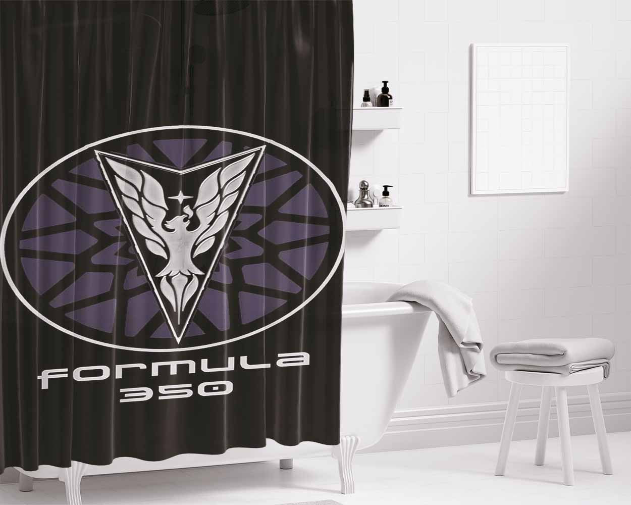 Firebird Formula Logo T Bathroom Shower Curtain Fabric Waterproof | 66 X 72 Inch