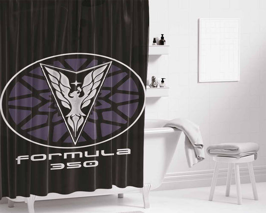 Firebird Formula Logo T Bathroom Shower Curtain Fabric Waterproof | 66 X 72 Inch