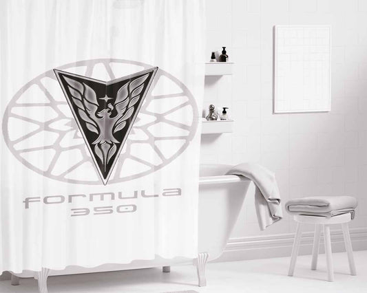 Firebird Logo Bathroom Shower Curtain Fabric Waterproof | 66 X 72 Inch