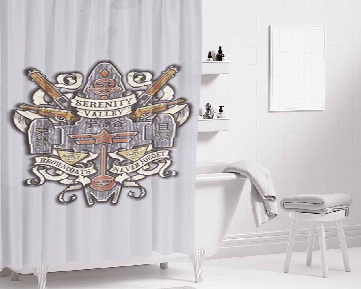 Firefly Serenity Valley Crest Bathroom Shower Curtain Fabric Waterproof | 66 X 72 Inch