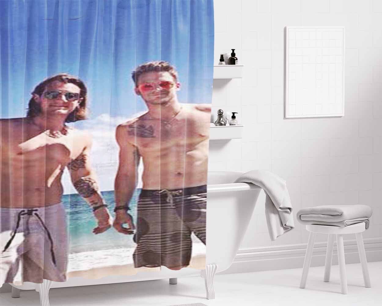 Florida Georgia Line Beach Bathroom Shower Curtain Fabric Waterproof | 66 X 72 Inch