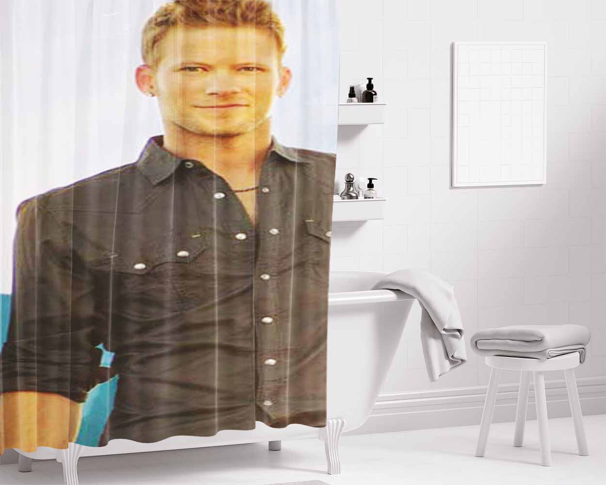 Florida Georgia Line Bathroom Shower Curtain Fabric Waterproof | 66 X 72 Inch