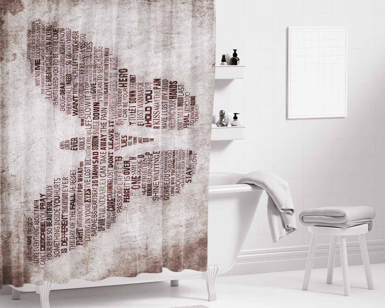 Flying For The Lighting- Bathroom Shower Curtain Fabric Waterproof | 66 X 72 Inch