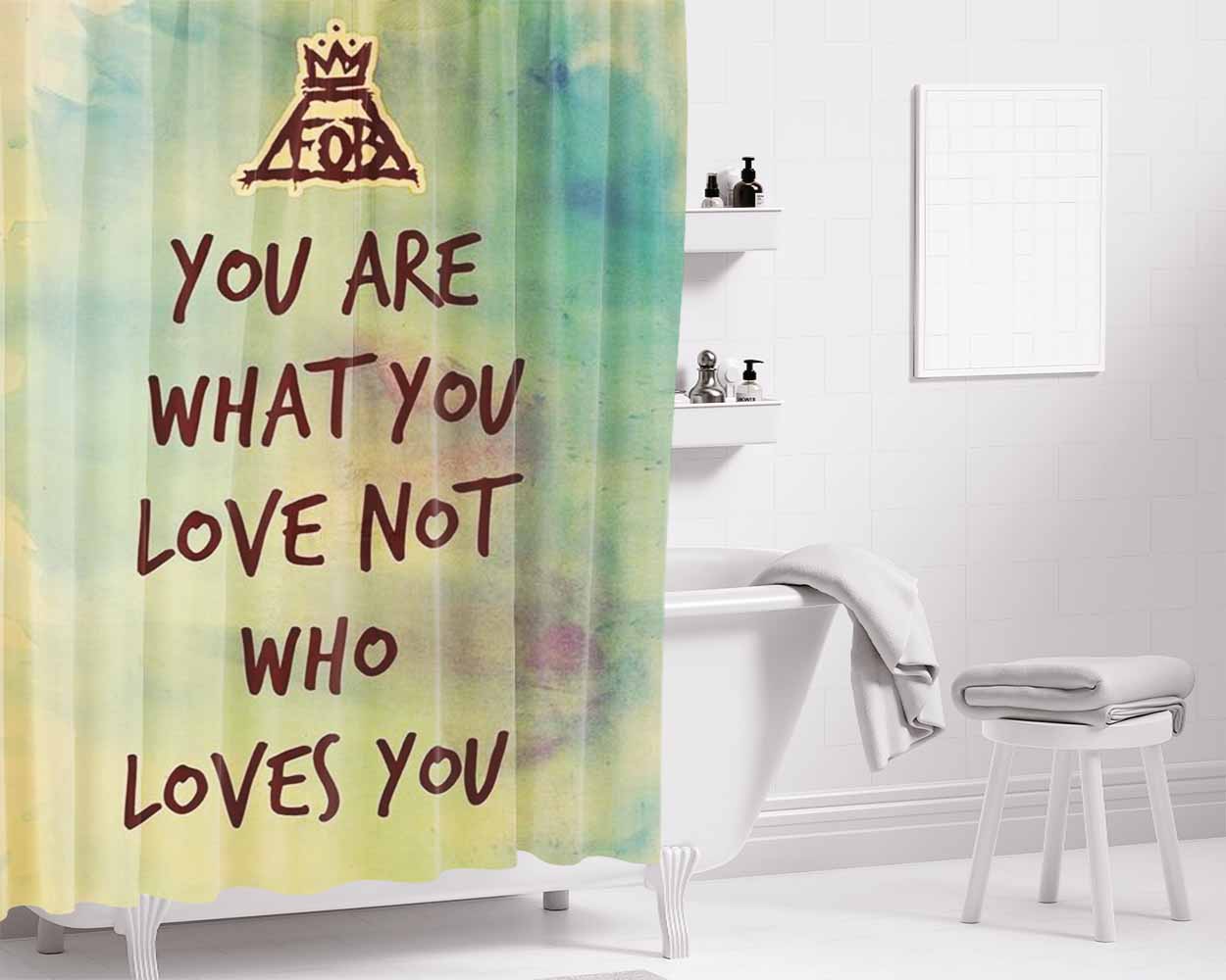Fob Bathroom Shower Curtain Fabric Waterproof | 66 X 72 Inch