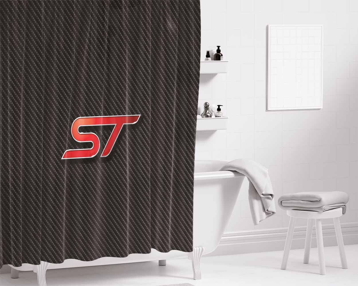 Ford Focus St Bathroom Shower Curtain Fabric Waterproof | 66 X 72 Inch