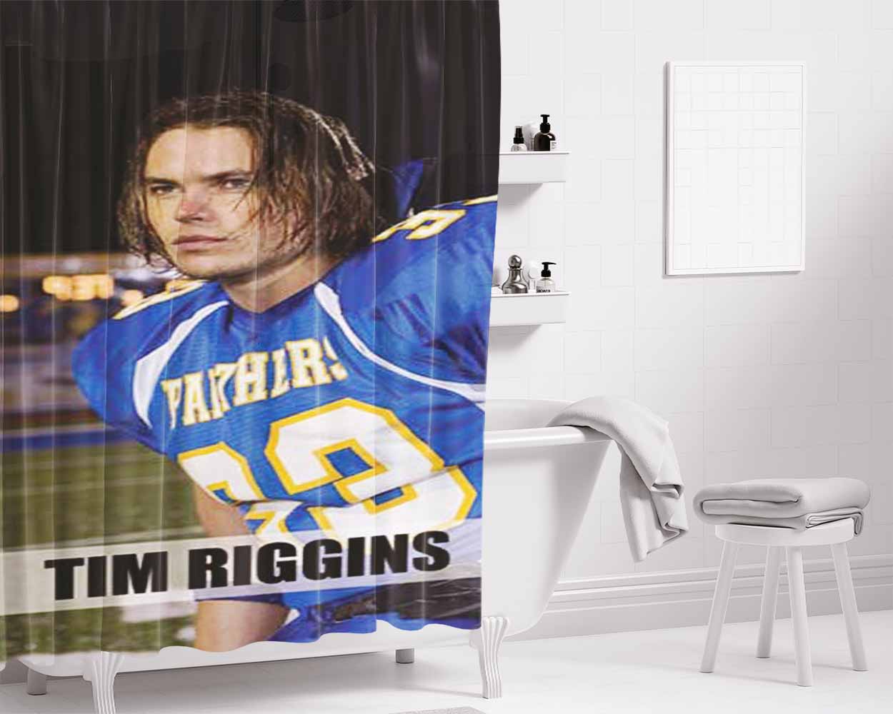 Friday Night Lights Tim Riggins Bathroom Shower Curtain Fabric Waterproof | 66 X 72 Inch