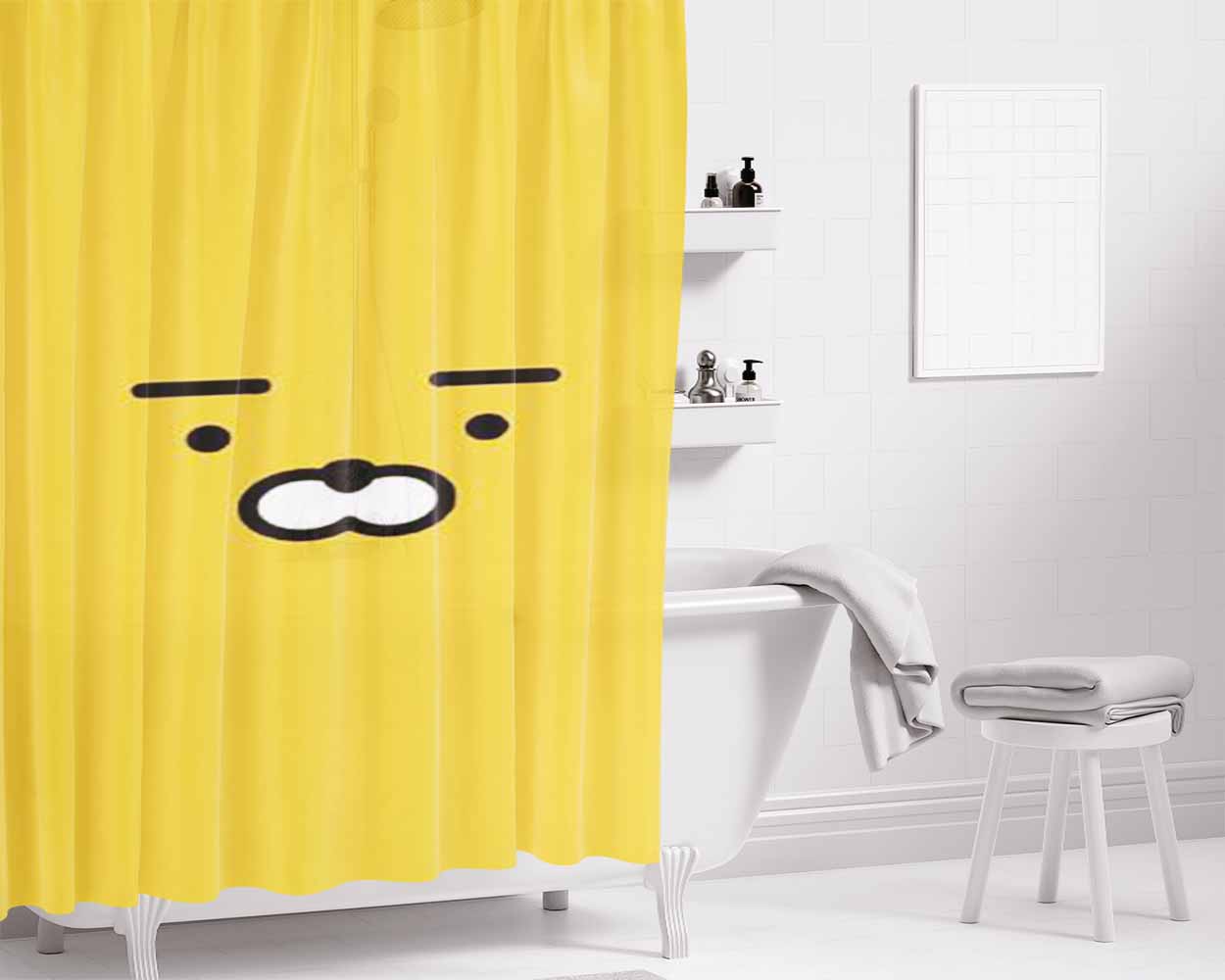 Full Ryan'S Face Bathroom Shower Curtain Fabric Waterproof | 66 X 72 Inch