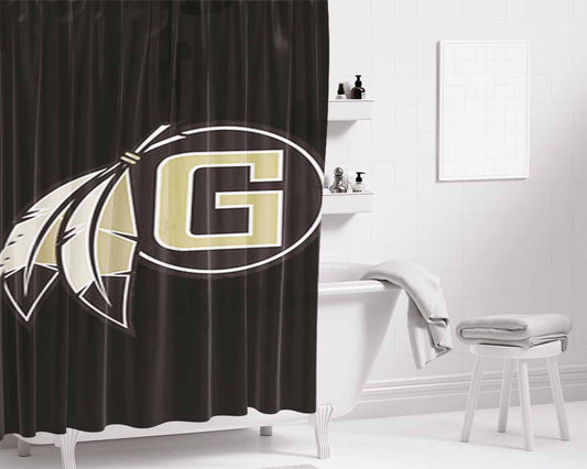 Gafney Logo Black Bathroom Shower Curtain Fabric Waterproof | 66 X 72 Inch