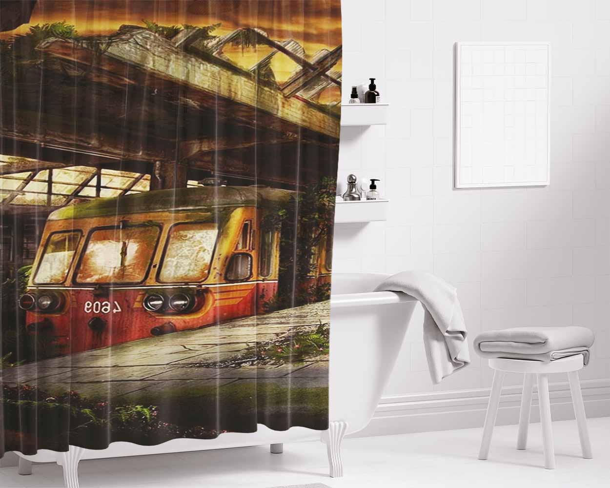 Galaxy Now Kai Bathroom Shower Curtain Fabric Waterproof | 66 X 72 Inch