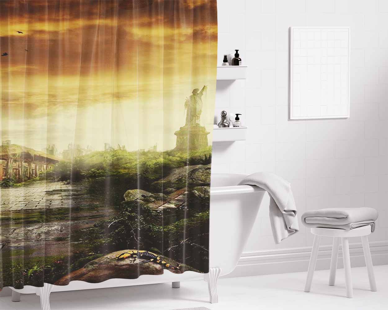 Galaxy Now Bathroom Shower Curtain Fabric Waterproof | 66 X 72 Inch