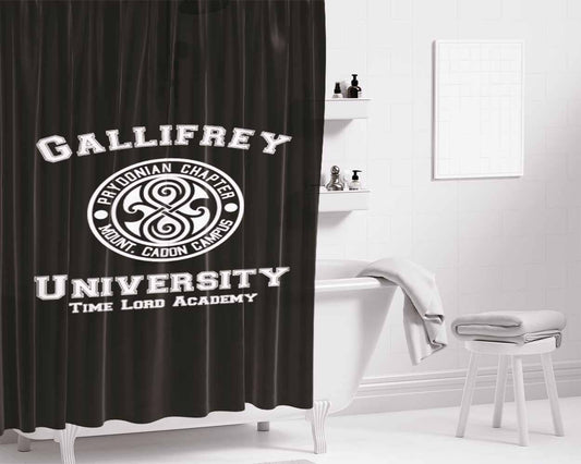 Gallifrey University Bathroom Shower Curtain Fabric Waterproof | 66 X 72 Inch