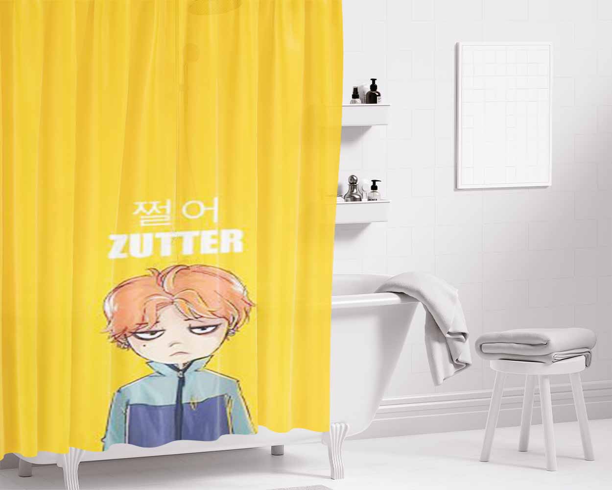 Gd Zutter Bathroom Shower Curtain Fabric Waterproof | 66 X 72 Inch