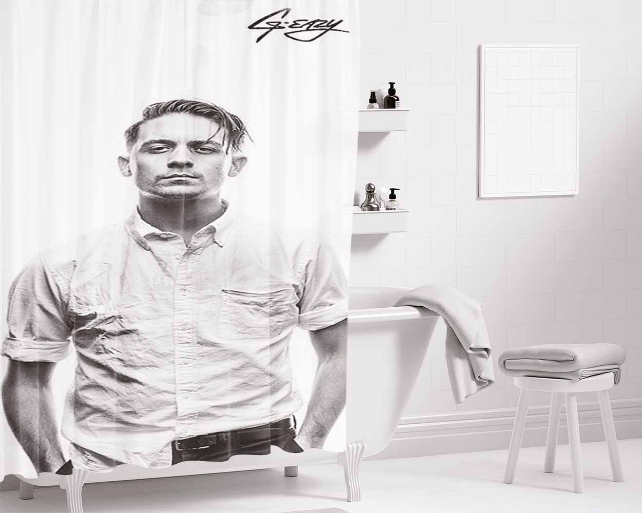 Geazy Bathroom Shower Curtain Fabric Waterproof | 66 X 72 Inch