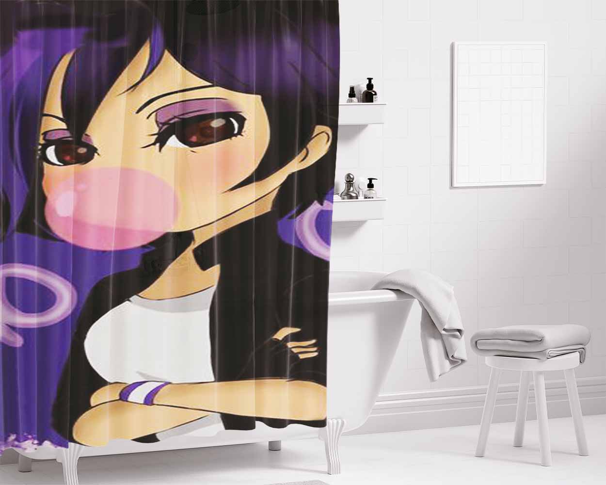 Go Go Bathroom Shower Curtain Fabric Waterproof | 66 X 72 Inch