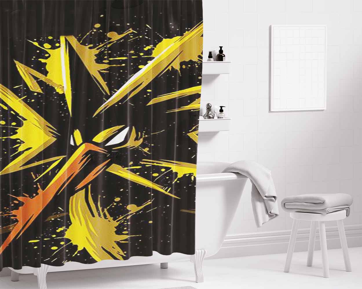 Go Team Instinct Bathroom Shower Curtain Fabric Waterproof | 66 X 72 Inch