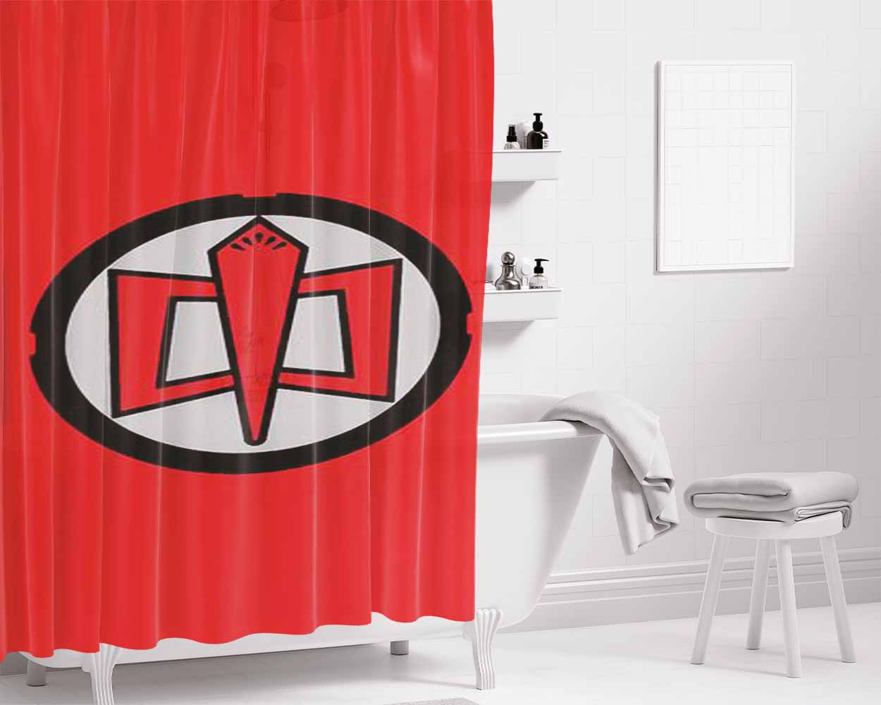 Greatest American Hero Replica Bathroom Shower Curtain Fabric Waterproof | 66 X 72 Inch