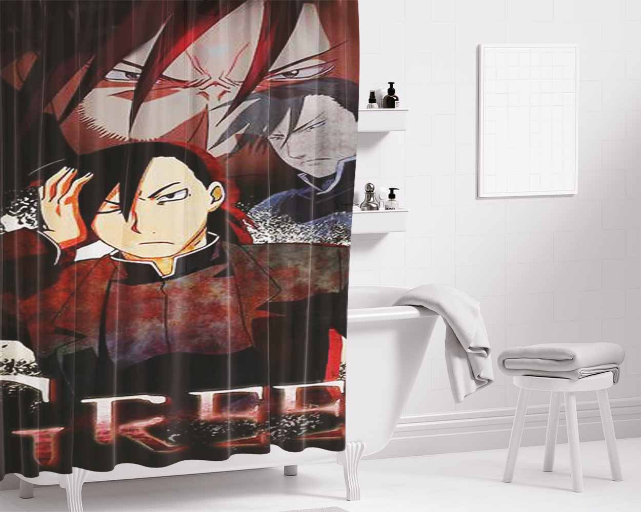 Greed Fma Bathroom Shower Curtain Fabric Waterproof | 66 X 72 Inch
